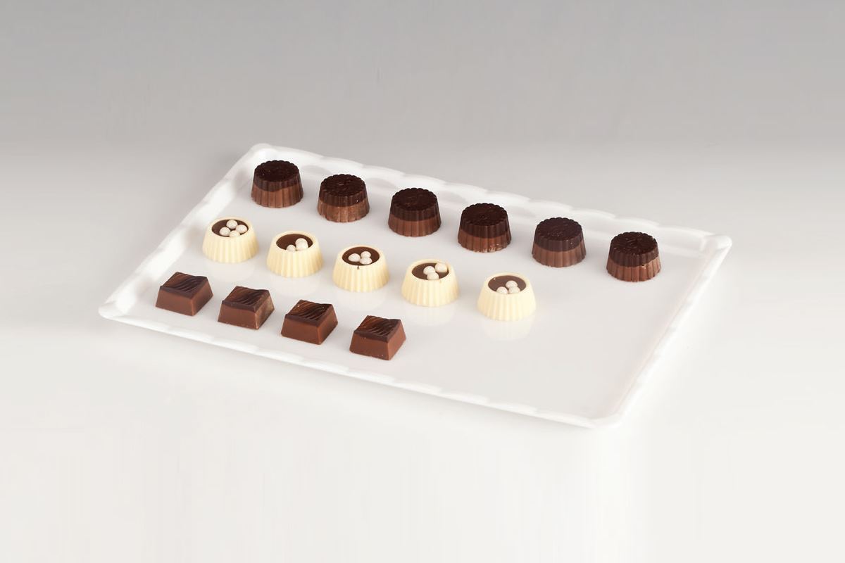 Polycarbonat Çikolata Teşhir Tepsi