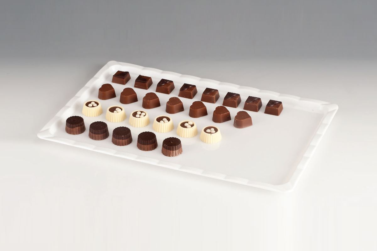 Polycarbonat Çikolata Teşhir Tepsi