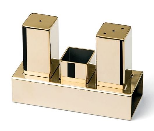 3'lü Kare Tuzluk Takımı (Altın)