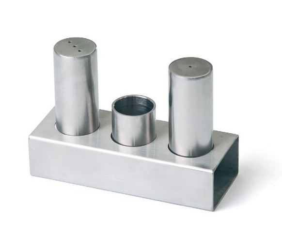 3'lü Yuvarlak İnce Tuzluk Takımı (Mat-Parlak)