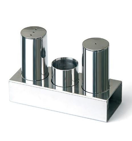 3'lü Yuvarlak Kalın Tuzluk Takımı (Mat-Parlak)