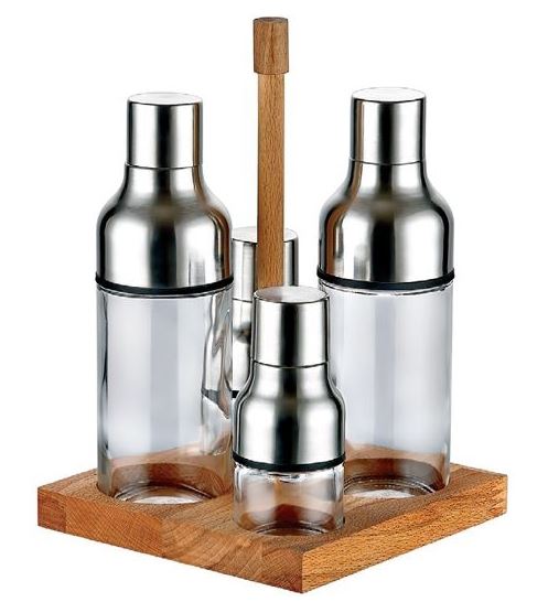 Ahşap Standlı 4'lü Yağlık Takımı