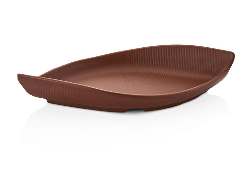 TERRA BROWN Gondola Plate-Tabak