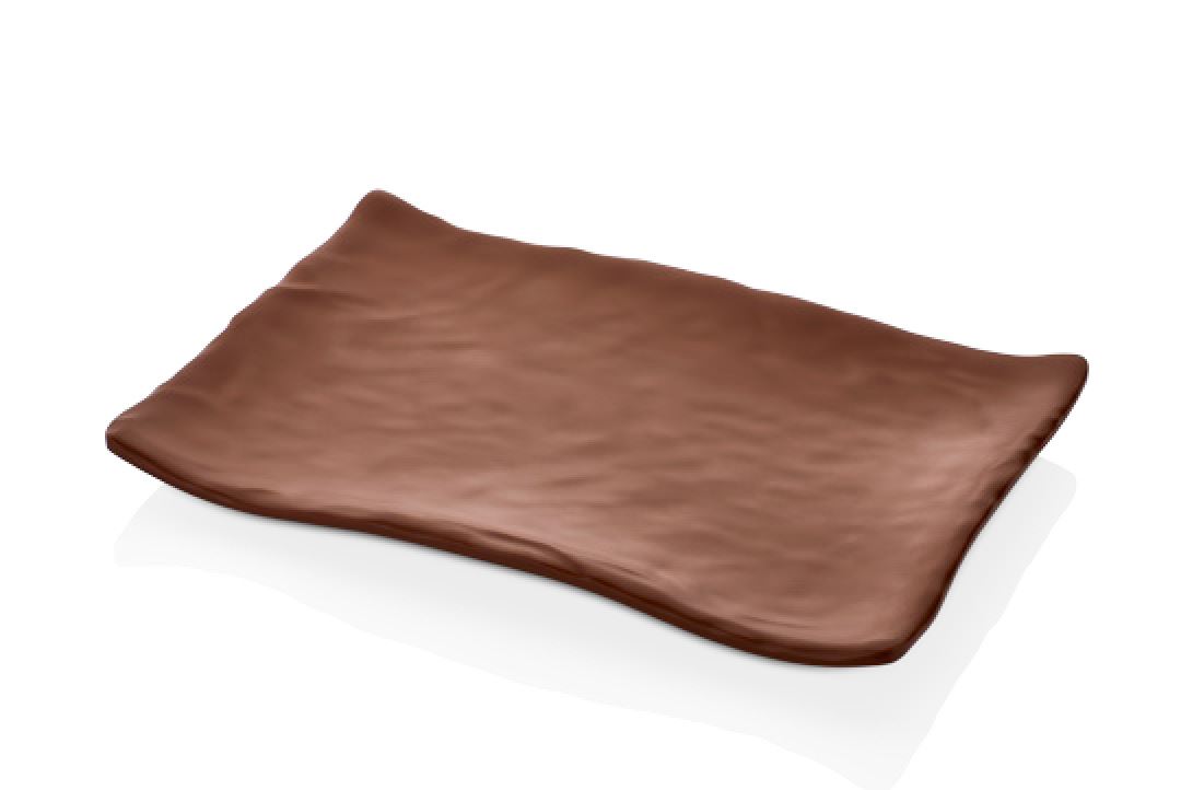 TERRA BROWN Rectangular Plate Dikdörtgen Tabak