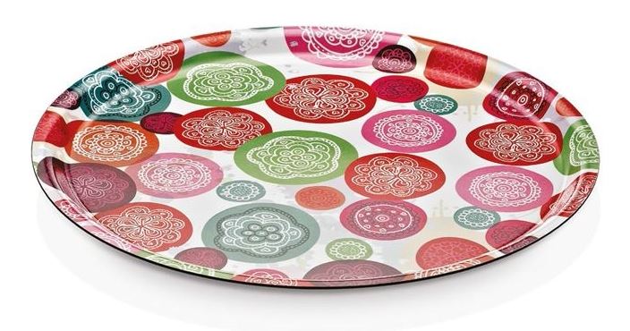 Joy-Dekorlu Lamine Tepsi