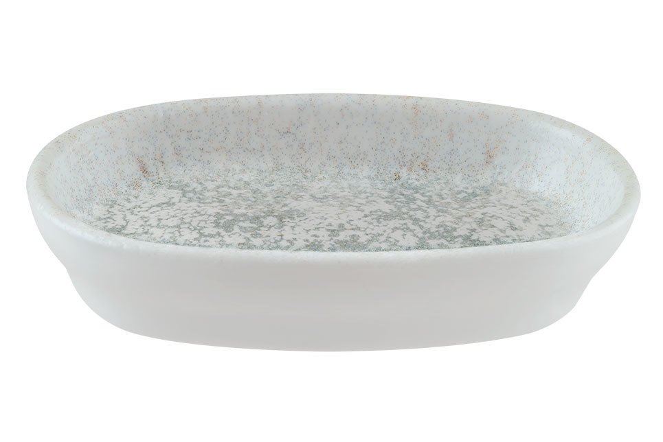 Lunar Ocean Porselen Oval Tabak 10 cm